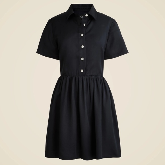 New J.CREW Collection Shirtdress with Jewel Buttons $198 CF624 - Picture 1 of 5